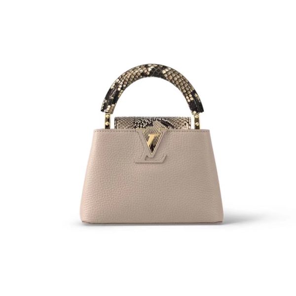 Louis Vuitton Capucines Python Mini BB Grey M81408