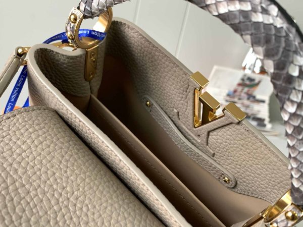 Louis Vuitton Capucines Python Mini BB Grey M81408