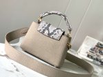 Louis Vuitton Capucines Python Mini BB Grey M81408