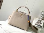 Louis Vuitton Capucines Python Mini BB Grey M81408