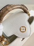 Louis Vuitton Capucines Python Mini BB MM White M56399