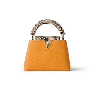 Louis Vuitton Capucines Python Mini BB Orange Yellow N81410
