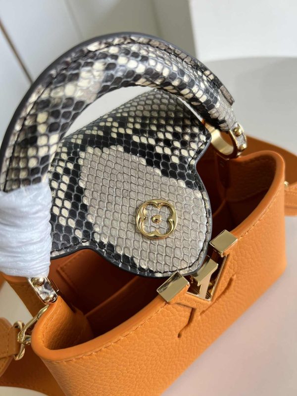 Louis Vuitton Capucines Python Mini BB Orange Yellow N81410