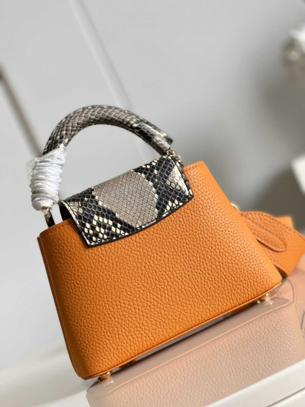 Louis Vuitton Capucines Python Mini BB Orange Yellow N81410