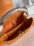 Louis Vuitton Capucines Python Mini BB Orange Yellow N81410