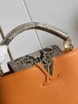 Louis Vuitton Capucines Python Mini BB Orange Yellow N81410