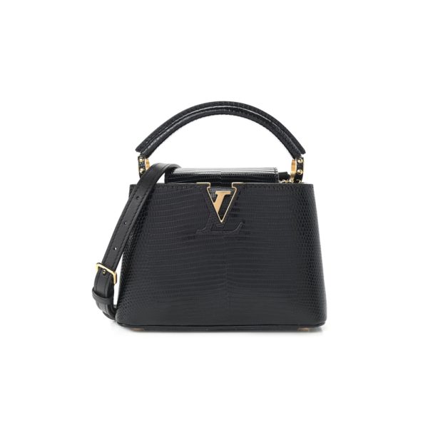 Louis Vuitton Lizard Black Capucines Mini BB N99527 N99528