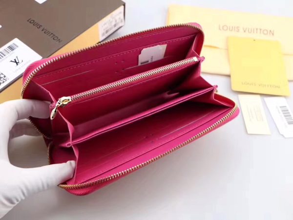 Louis Vuitton Long Wallet  Blue Pink Black Red Purple Zipper