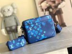 Louis Vuitton Men Shoulder Bag M57840 Blue