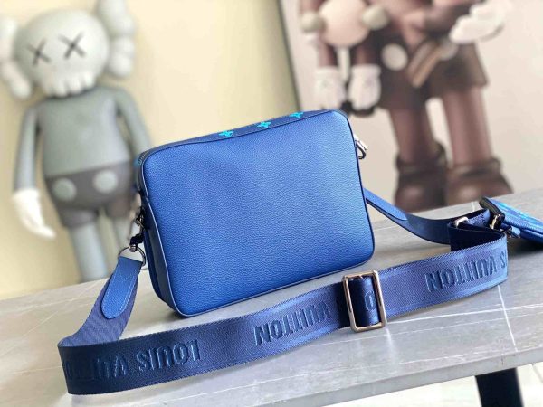 Louis Vuitton Men Shoulder Bag M57840 Blue