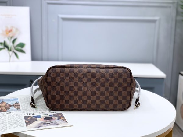 Louis Vuitton N41361 Neverfull MM Damier Azur Canvas Damier Ebene Canvas