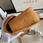 Gucci GG Brown Marmont 443497 Velvet  A229560