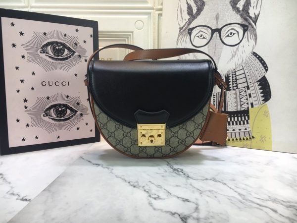 Gucci Padlock Black 644524 Shoulder Bag