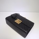 Gucci Padlock Black Medium 409486 GG Shoulder Bag A516429