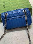 Gucci blue Marmont 446744 Shoulder Bag Medium Mini