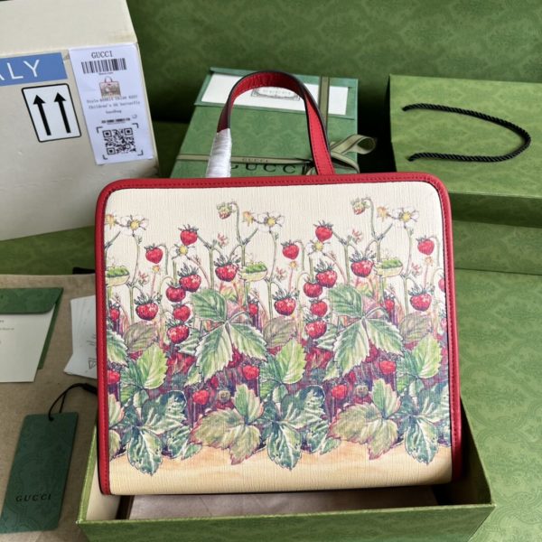 Gucci Tote Strawberry Fairy 605614 Tophandle Bag
