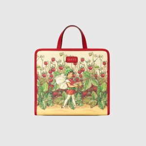 Gucci Tote Strawberry Fairy 605614 Tophandle Bag