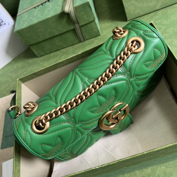 Gucci Adidas Marmont Green Chain Bag