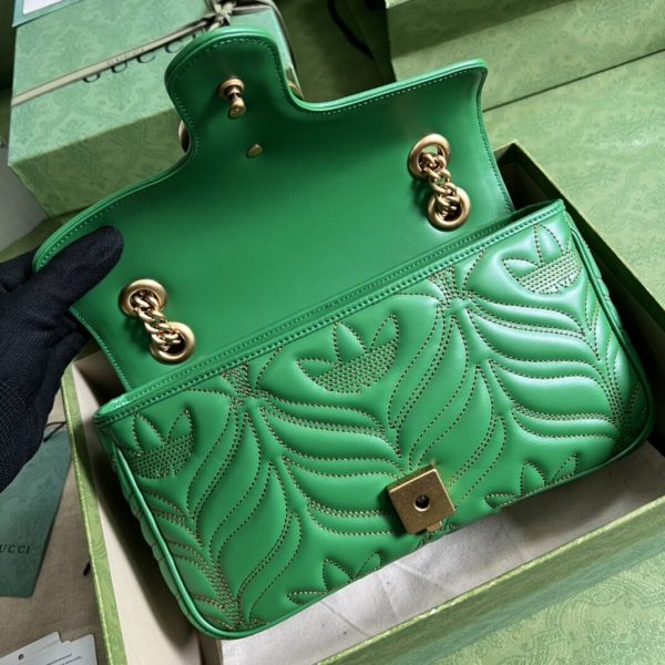 Gucci Adidas Marmont Green Chain Bag