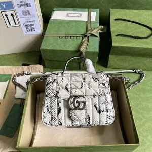 Gucci Marmont Python Tophandle Bag 1