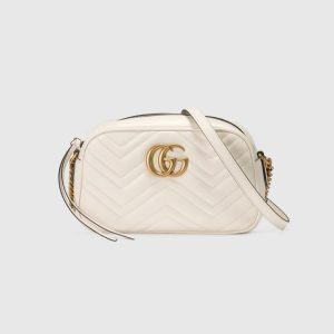 Gucci Marmont 447632 White Handbag 13
