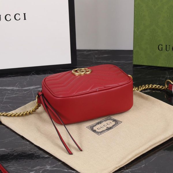 Gucci Marmont 448065 Red Handbag