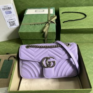 Gucci Marmont Lavender Purple Chain Bag 1