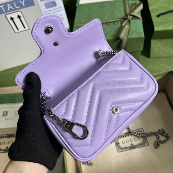 Gucci Marmont Lavender Purple Chain Bag 443497