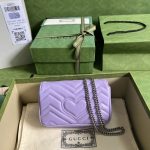 Gucci Marmont Lavender Purple Chain Bag 443497