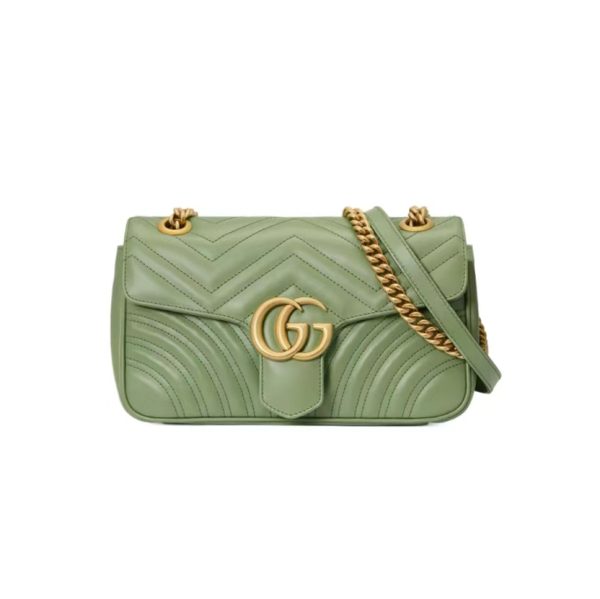 Gucci Marmont Light Green Chain Bag 446744