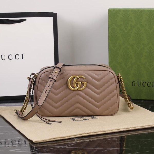 Gucci Marmont Nude Pink 448065 Handbag