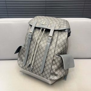 Gucci Ophidia GG Supreme 598140 Backpack Grey 1