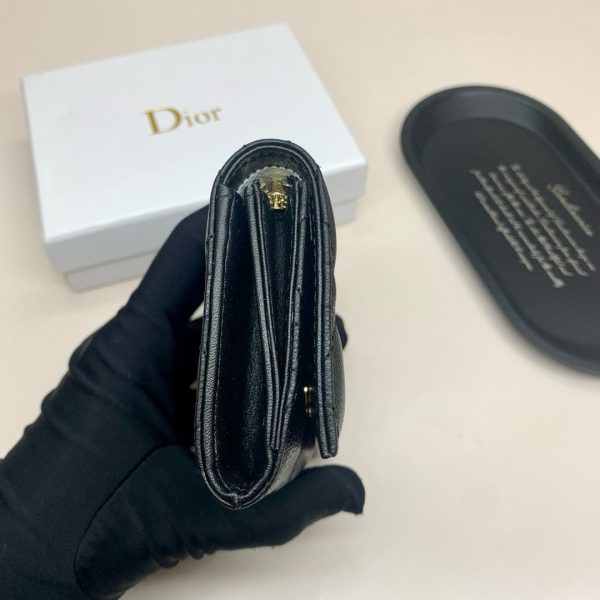 Dior Leather Short Wallet Women