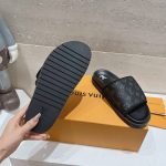 Louis Vuitton Miami Slipper Monogram Velcro Grey