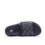 Louis Vuitton Miami Slipper Monogram Velcro Grey