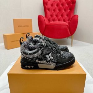 Louis Vuitton Skate Black Denim Monogram Macrame 1