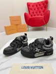 Louis Vuitton Skate Black Denim Monogram Macrame Sneaker