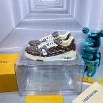 Louis Vuitton Trainer Monogram Chocolate Sneaker