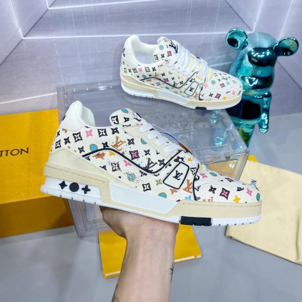 Louis Vuitton Trainer Monogram White Sneaker Low