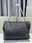 Balenciaga Monaco Black Leather Big Shoulder Bag 4 Sizes