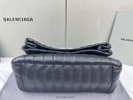 Balenciaga Monaco Black Leather Big Shoulder Bag 4 Sizes