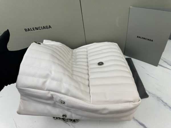 Balenciaga Monaco White Leather Big Shoulder Bag 4 Sizes