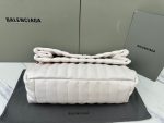 Balenciaga Monaco White Leather Big Shoulder Bag 4 Sizes