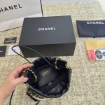 Chanel 22 Black Leather Golden Shoulder bag Handbag 3sizes