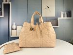 DIOR Toujours Beige Tote Leather Cream Women