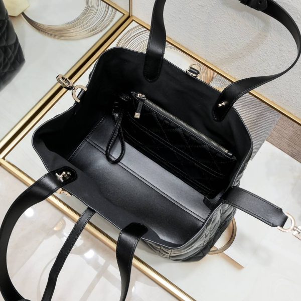 DIOR Toujours Black Tote Leather Women