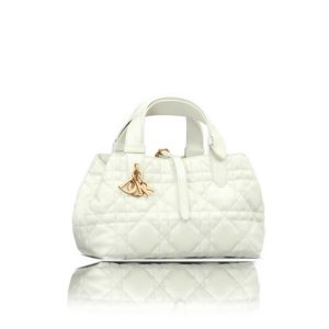 DIOR Toujours White Tote Leather Women