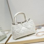 DIOR Toujours White Tote Leather Women