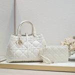 DIOR Toujours White Tote Leather Women