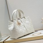 DIOR Toujours White Tote Leather Women